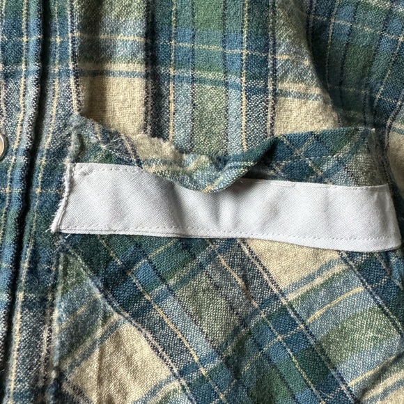 Vtg Pendleton Wool Cropped Western Flannel - Picture 13 of 14